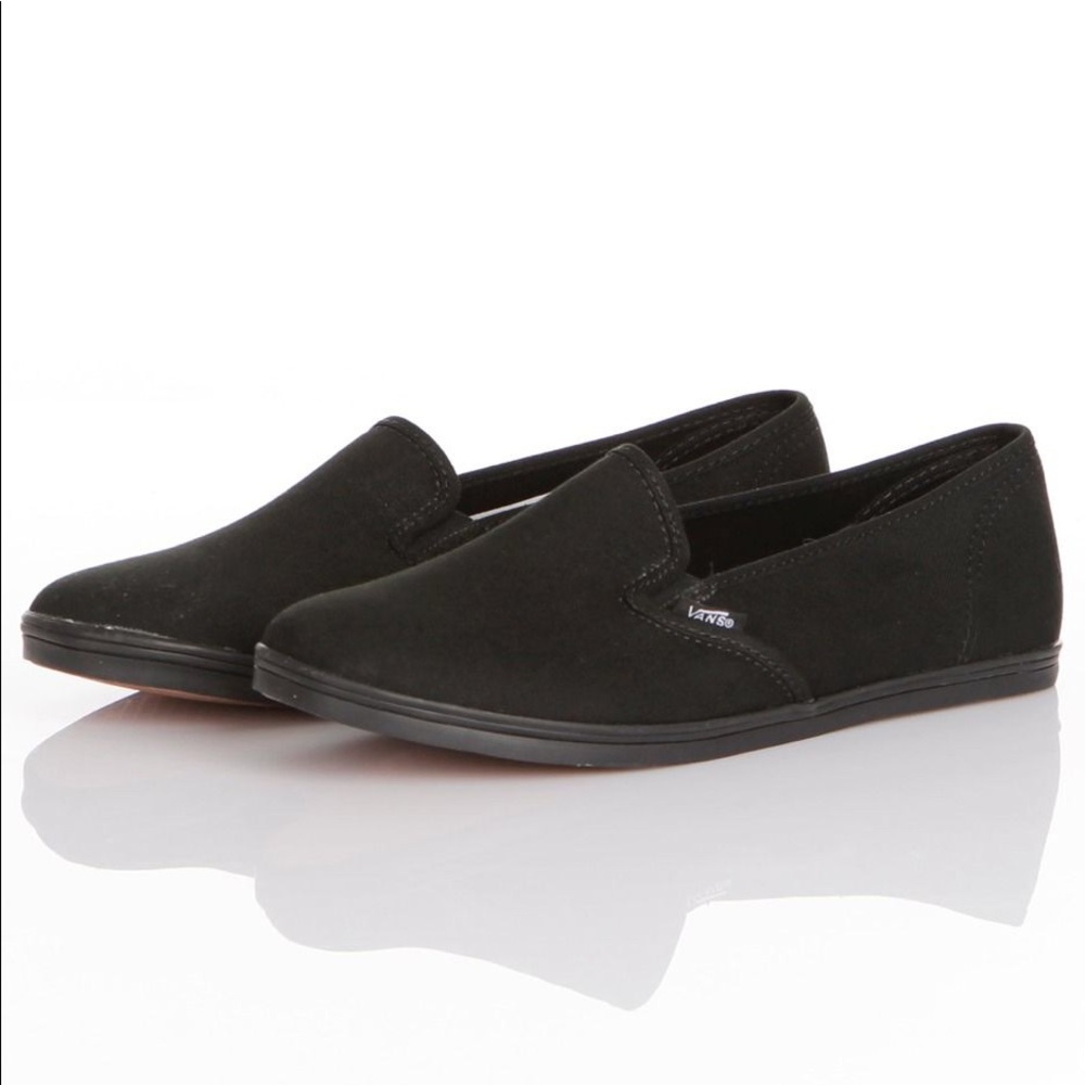 Size 8 Black Vans Lo Pro Slip Ons